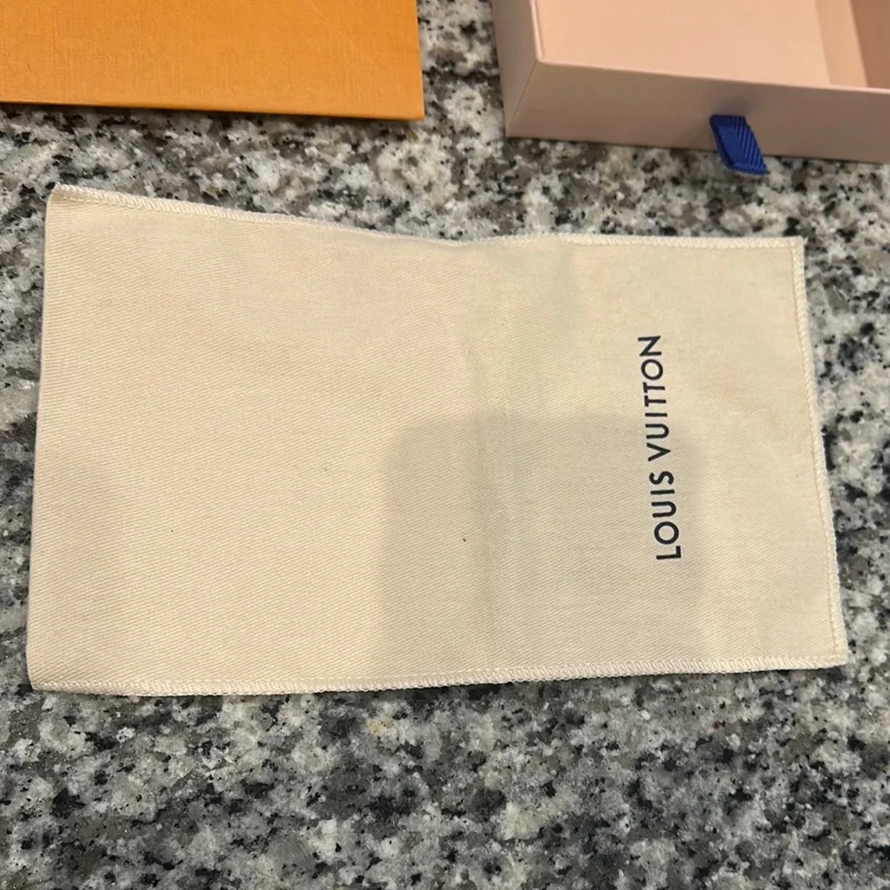 Louis Vuitton Orange & Cream Garment/Storage Bag Set